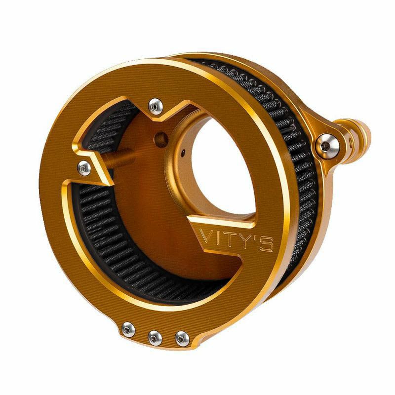 M8 ツーリング ソフテイル Massive エアクリーナー ゴールド 3