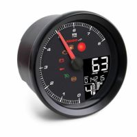 スポーツスター、ダイナ、ソフテイル 95mm径 スピード/タコメーター CAN-Bus用 (ブラック/ブラック)