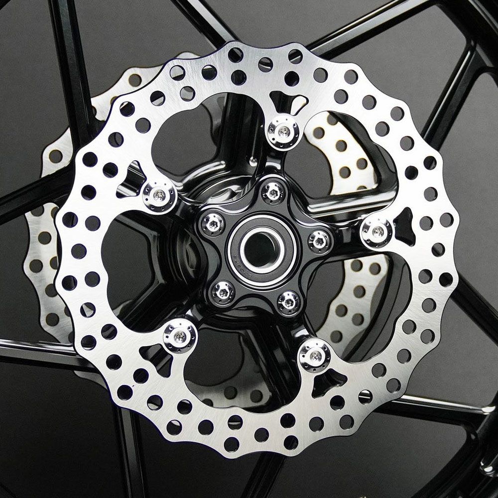 Arlen Ness アレンネス Spider ローター 11.8インチ ブラック