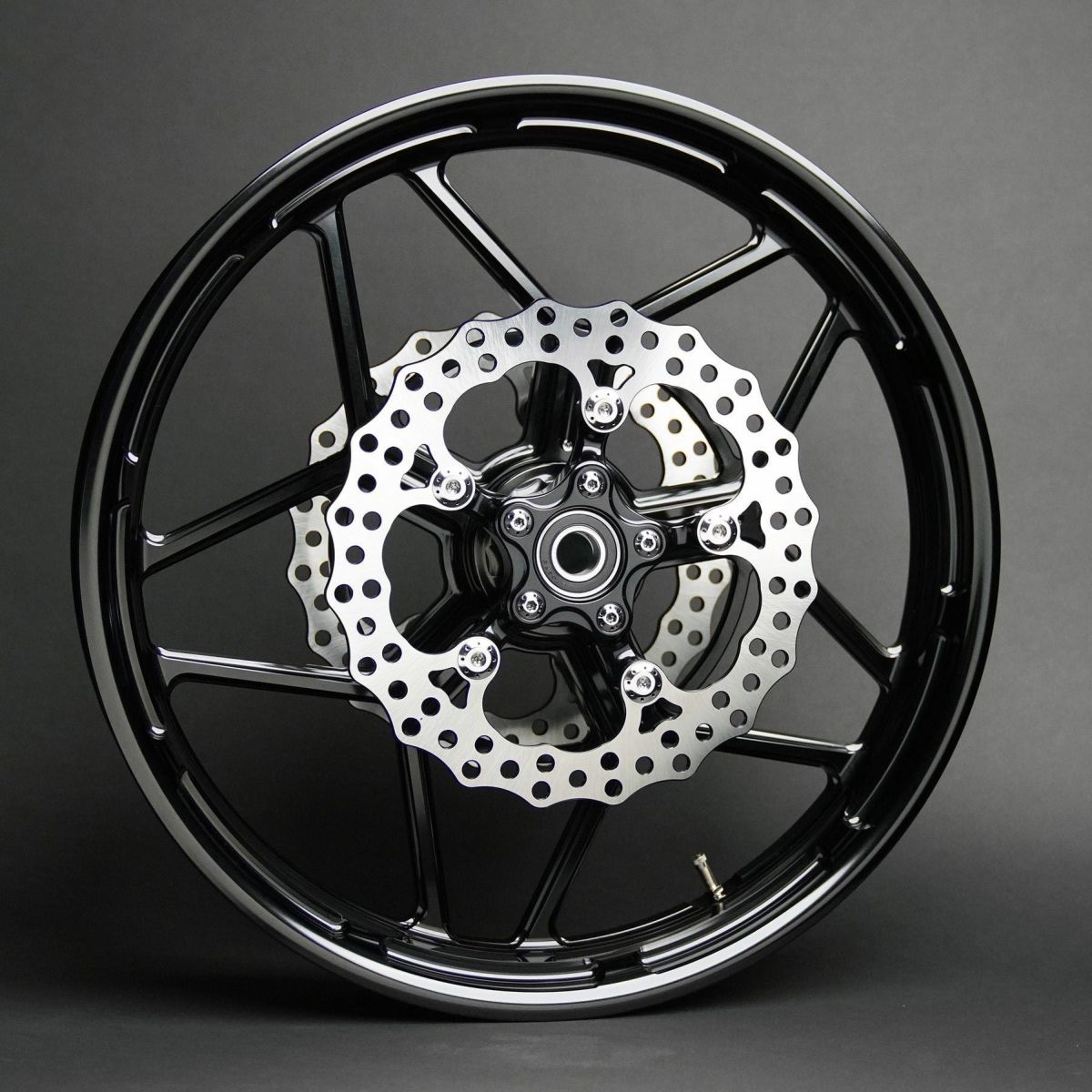 Arlen Ness アレンネス Spider ローター 11.8インチ ブラック 2