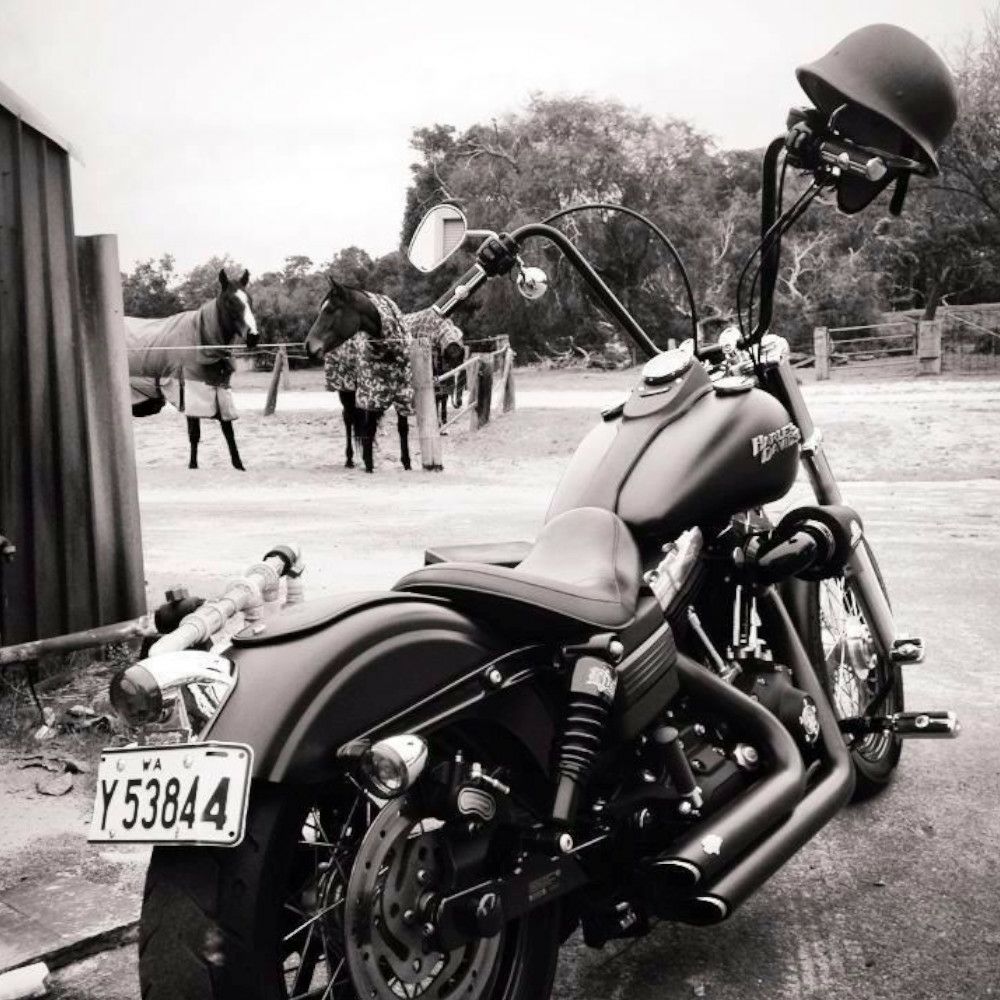 Burly Brand　Narrow Bottom Apes ハンドル 16インチ　ブラック