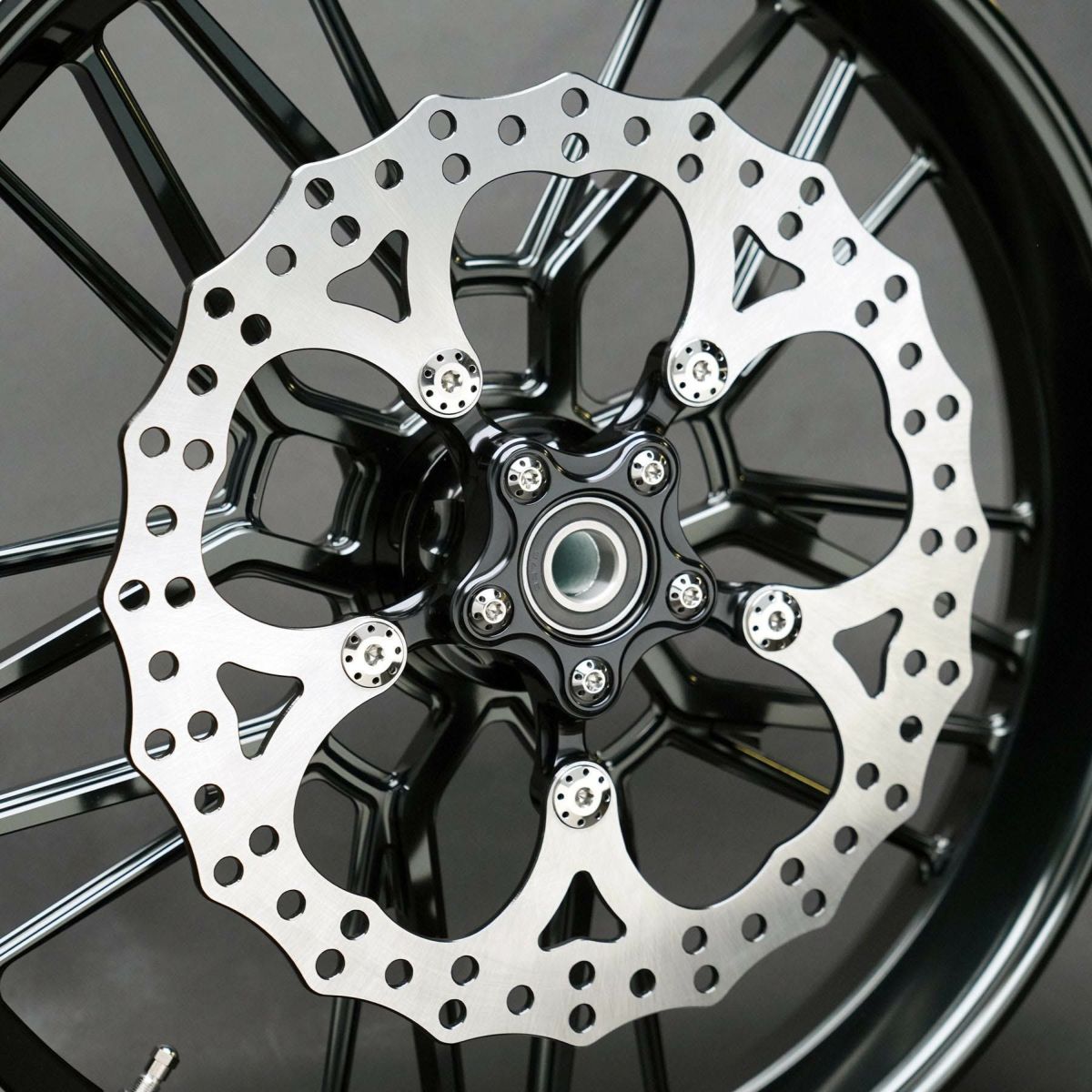 Arlen Ness アレンネス Spider ビッグローター 14インチ ブラック