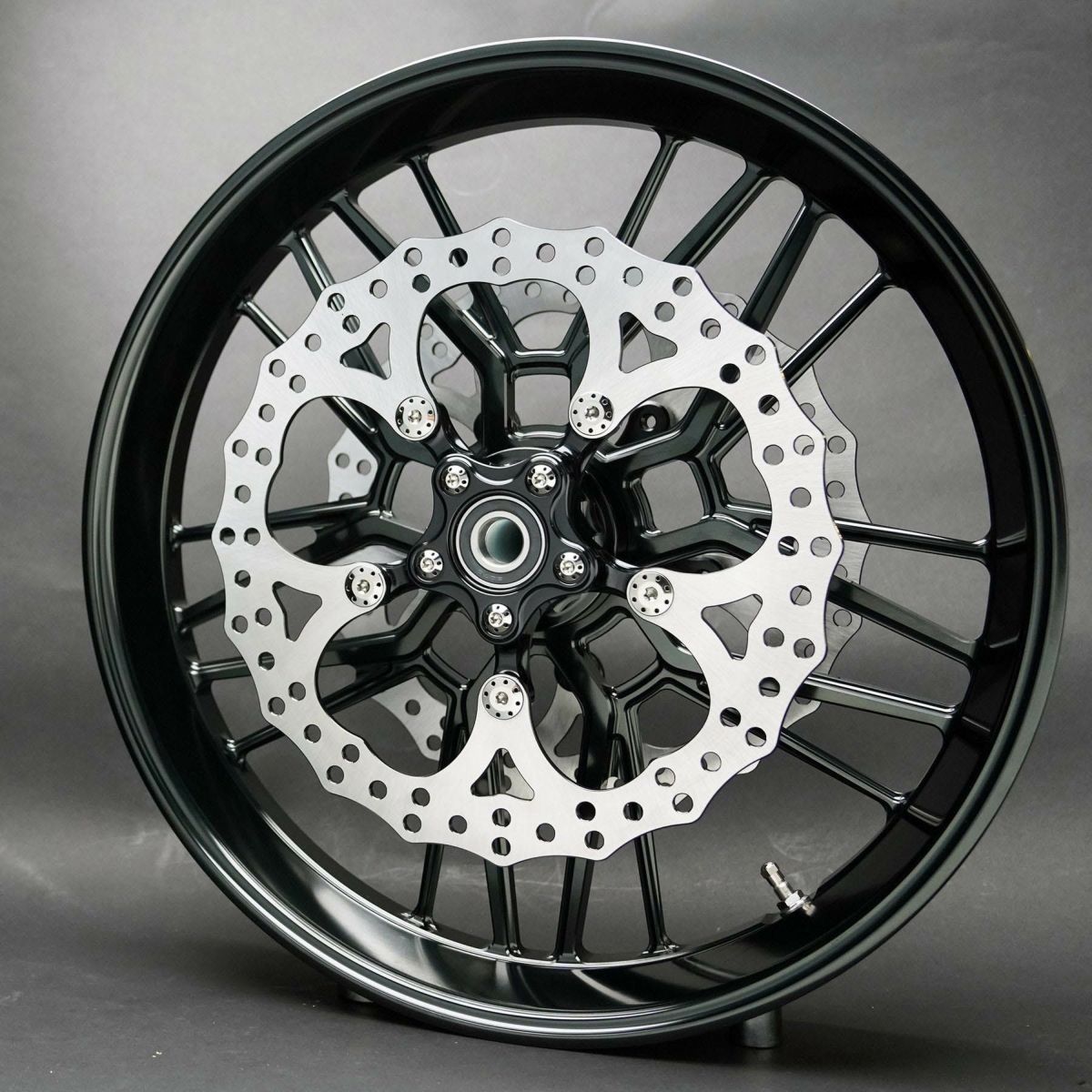 Arlen Ness アレンネス Spider ビッグローター 14インチ ブラック 2