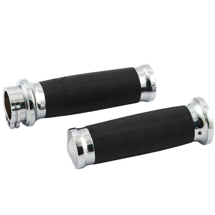 ハーレー ケーブルスロットル車用 カリバー・グリップセット (クローム) MCS