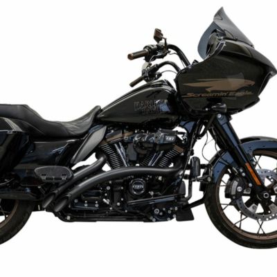 M8ツーリング  Radial　Sweepers マフラー ブラック/ブラックシールド BASSANI