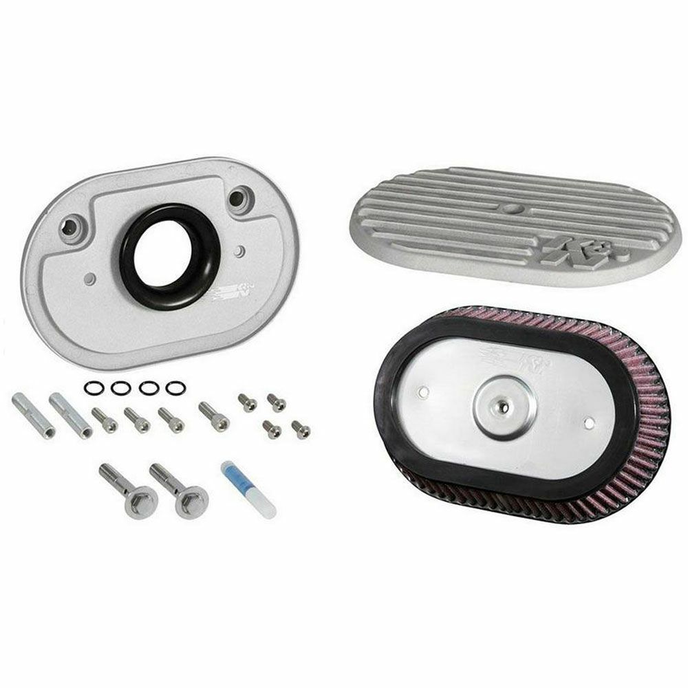 ミルウォーキーエイト エアーストリート メタルエアインテーク エアクリーナーキット （シルバー） K&N 