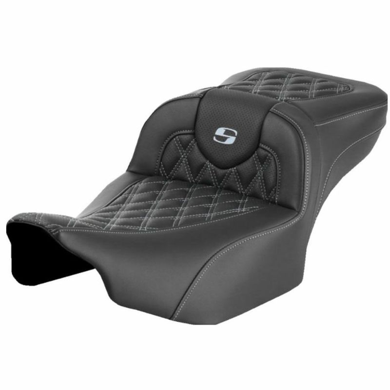 2024以降 ツーリング ロードソファ エクステンドリーチ ツーアップシート シルバーステッチ サドルマン 