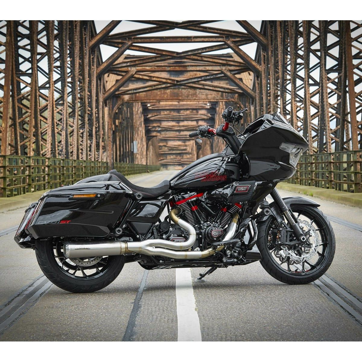 2024以降 ロードグライド クラブスタイル 7インチライザー/トリプルツリーカバーキット10