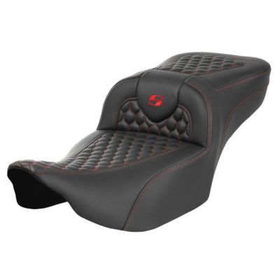 サドルマン エクステンドリーチ ロードソファシート ハニカムステッチ/レッド