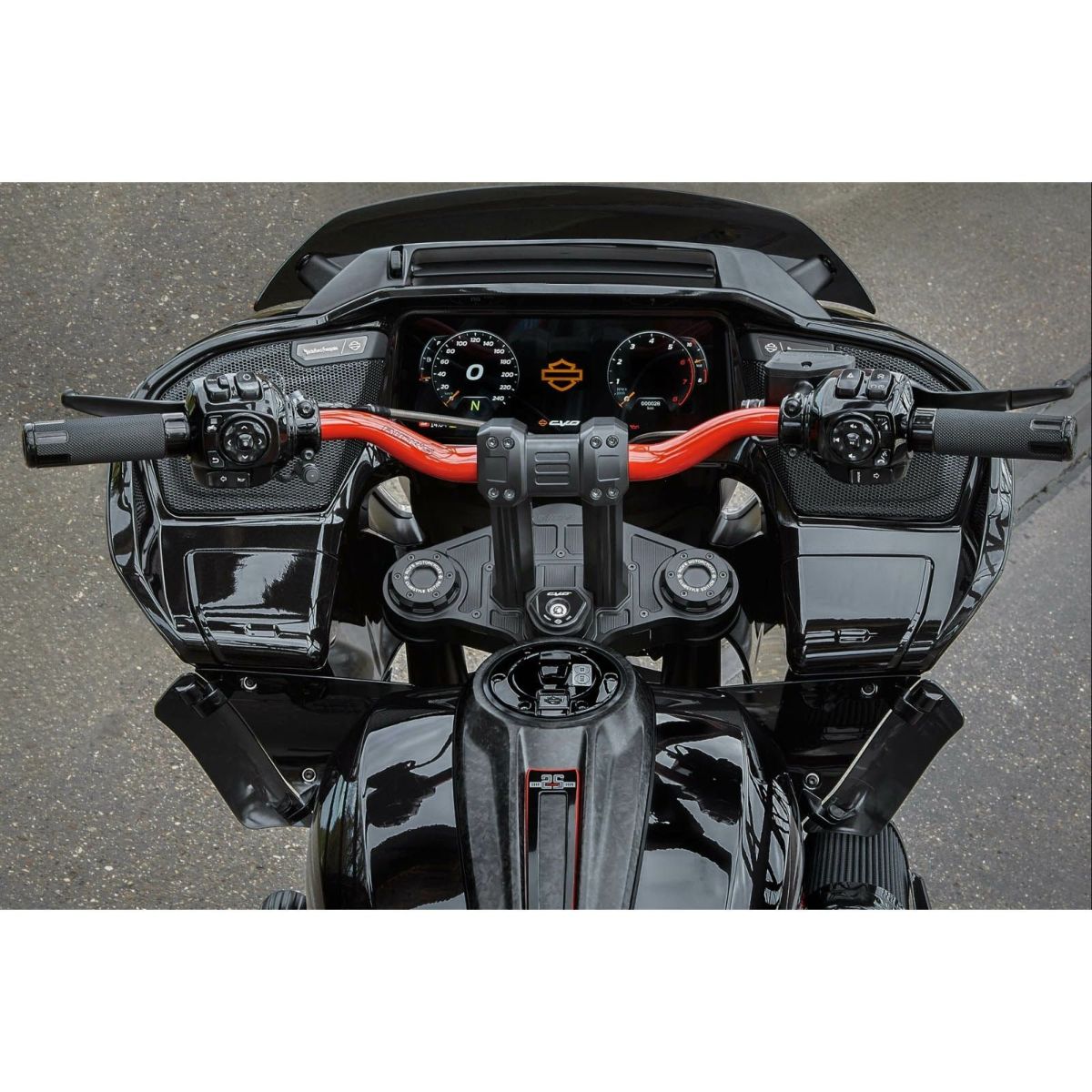  2024以降 ロードグライド パフォーマンス1 クラブスタイル モトハンドルバー 790mm幅4