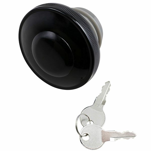 ハーレー用 ガスキャップ ロック付 グロスブラック ドラッグスペシャリティーズ