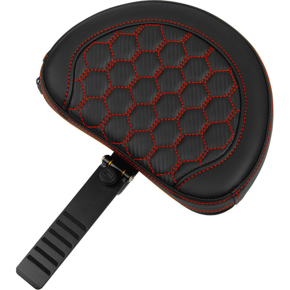 サドルマン エクステンドリーチ ロードソファシート バックレスト付 ハニカムステッチ/レッド