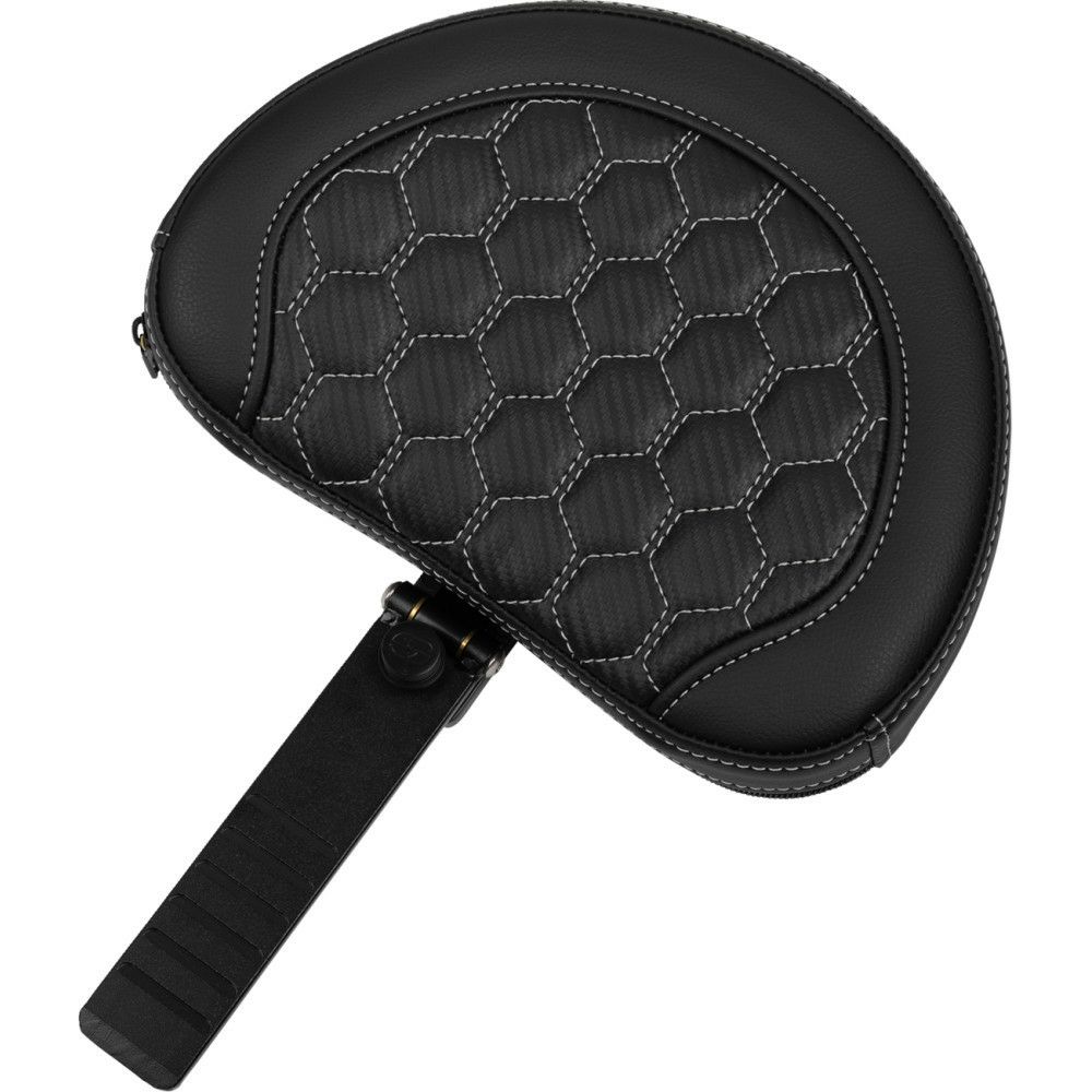 サドルマン エクステンドリーチ ロードソファシート バックレスト付 ハニカムステッチ/シルバー