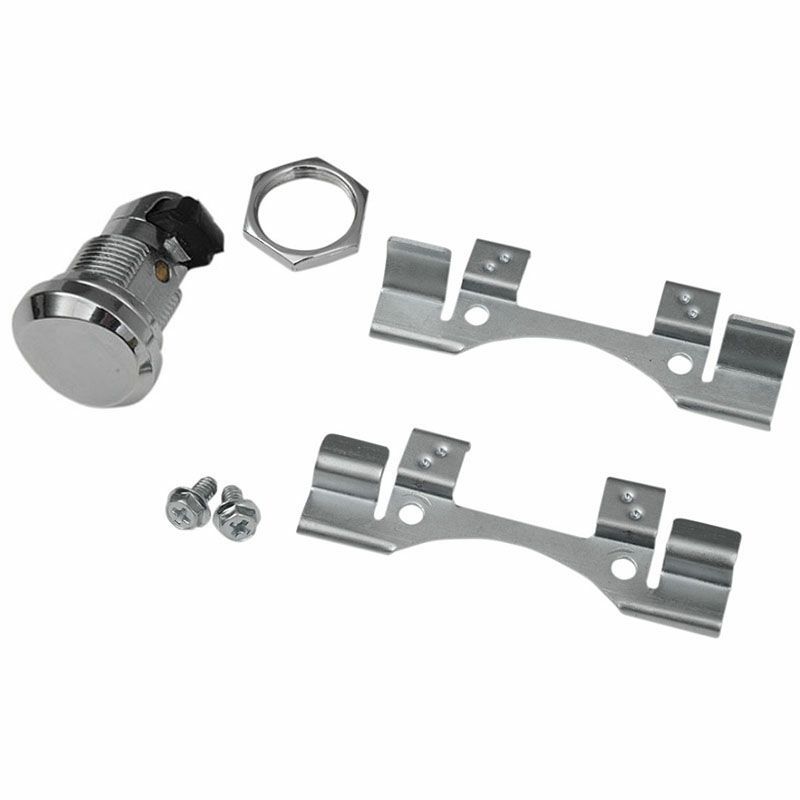 ハーレー ツーリングモデル フューエルドア プッシュボタンラッチキット クローム ドラッグスペシャリティーズ