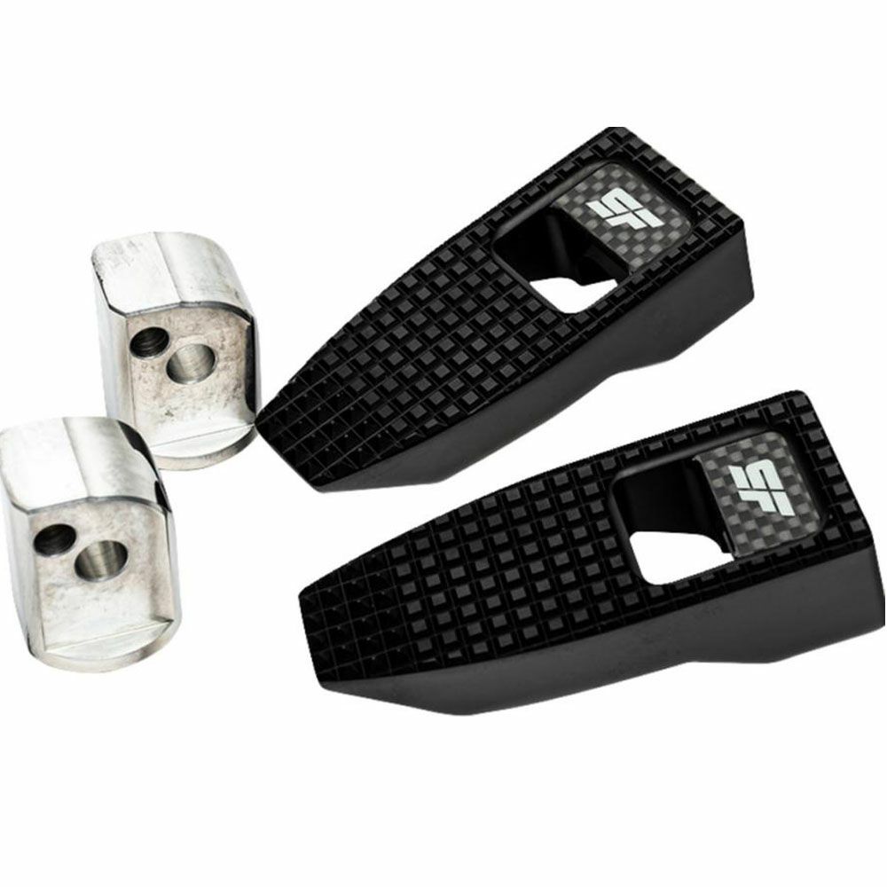  SLYFOX スピード フットペグ パッセンジャー側 (ブラック) M8 ソフテイル、スポーツスターS、ナイトスター 