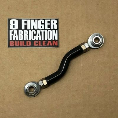M8ソフテイル ミッドコントロール用 アジャスタブル・ブレーキリンケージ (ブラック) 9フィンガーファブリケーション