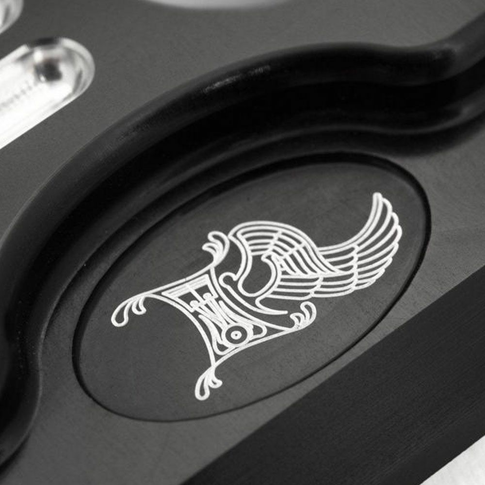  2014年以降 ツーリング サドルバックヒンジカバー ブラックマシーン仕上げ KEN'S FACTOR 