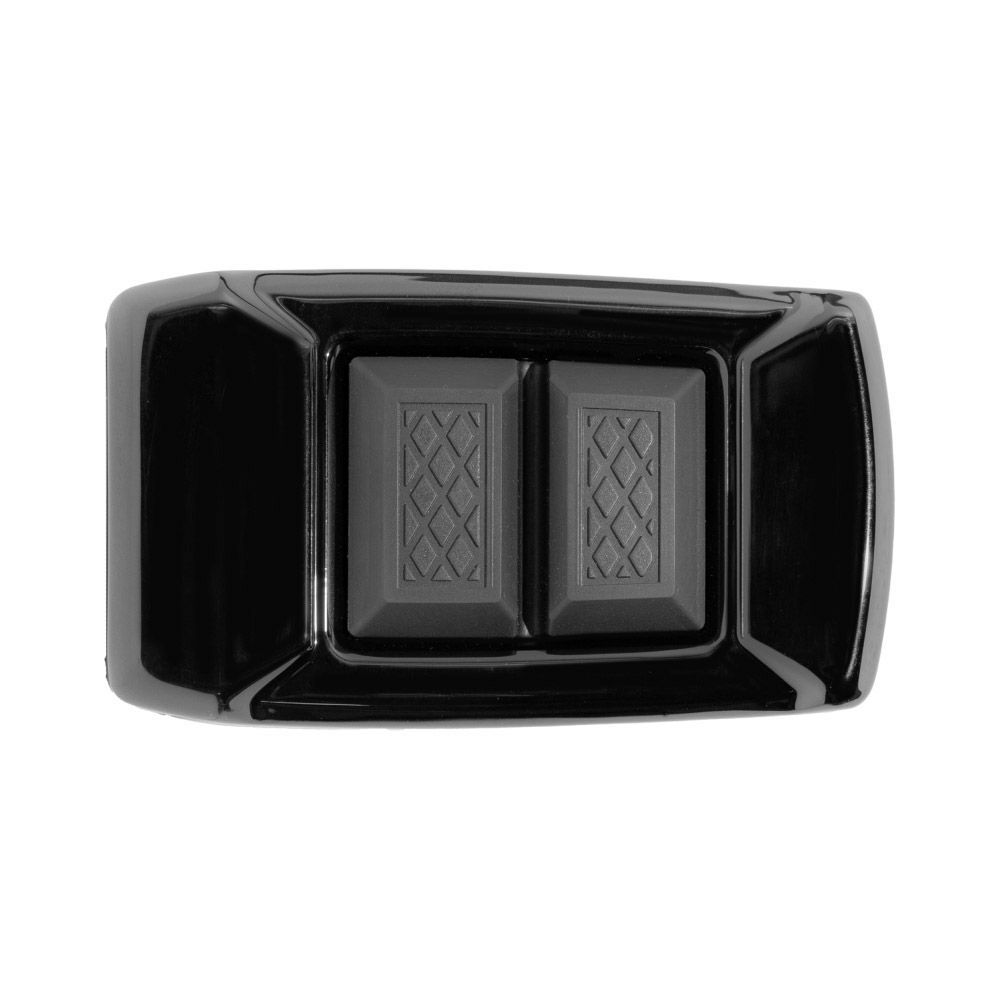 ツーリング、FLソフテイル、ダイナスイッチバック エニグマ ブレーキペダルパッド (グロスブラック)