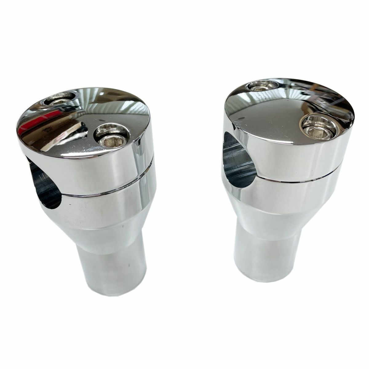 1インチハンドル用 ドーム ライザー 3インチ クローム 2