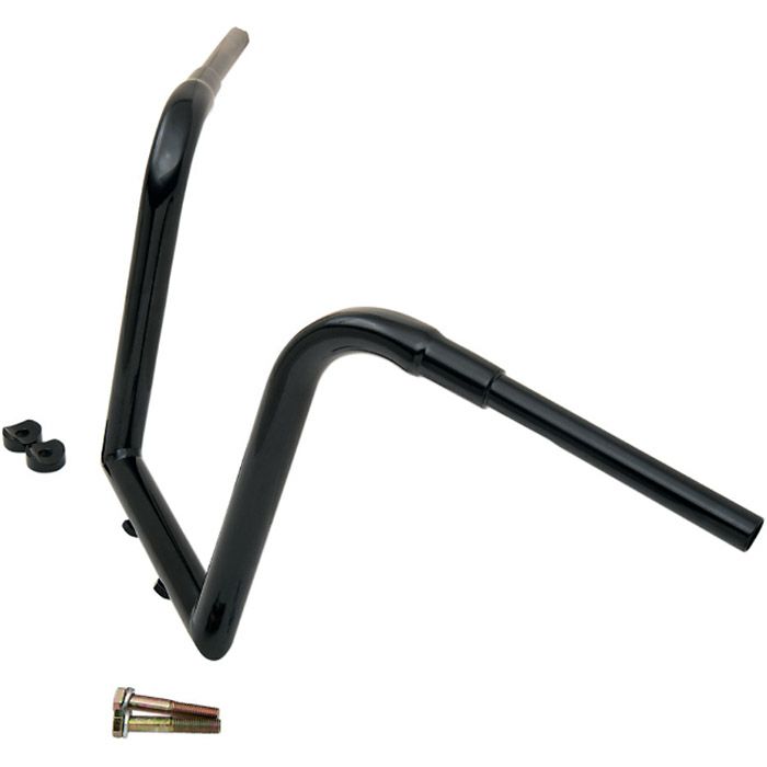 LAチョッパーズ ハーレー 1.5インチ径 ツリーハガー エイプハンドルバー 13インチ (ブラック)1