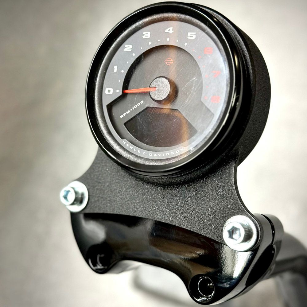 2022以降 ローライダーS メーターマウントブラケット/トップクランプセット (リンクルブラック/リンクルブラック)2