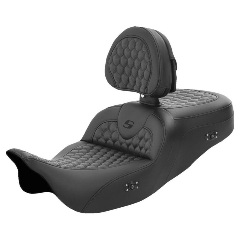 サドルマン 電熱ヒーテッドロードソファシート バックレスト付 サドルマン 電熱ヒーテッドロードソファシート バックレスト付