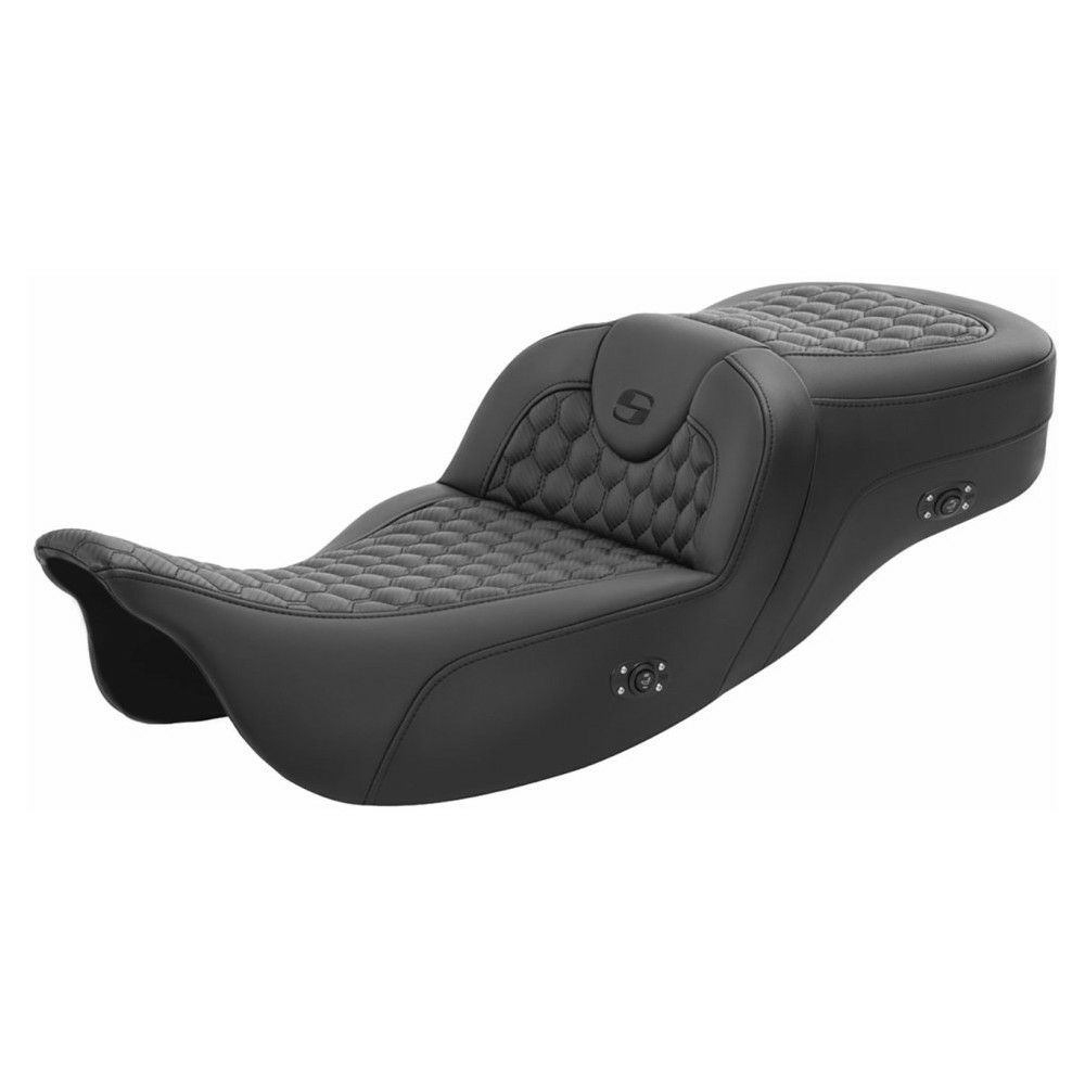 サドルマン 電熱 ヒーテッド エクステンドリーチ ロードソファシート ハニカムステッチ/ブラック