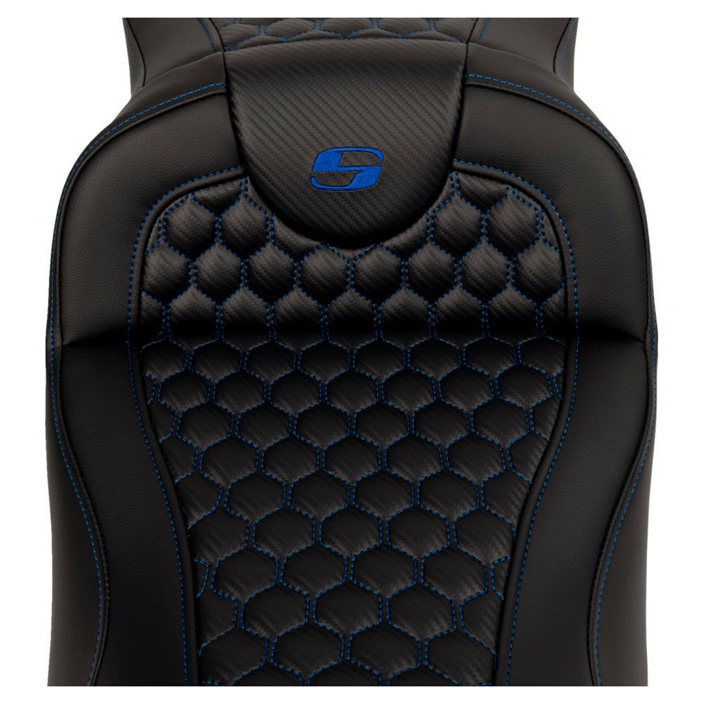 サドルマン エクステンドリーチ ロードソファシート ハニカムステッチ/ブルー