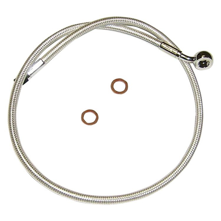  2024以降 ストリートグライド アッパー・ブレーキライン 18インチ (スターリングクロマイト)