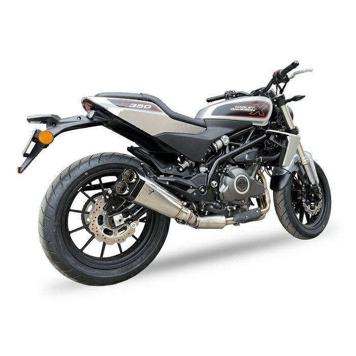 IXIL IXRACE X350 スリップオンマフラー M9 ヘキサゴン デュアルエンド シルバー