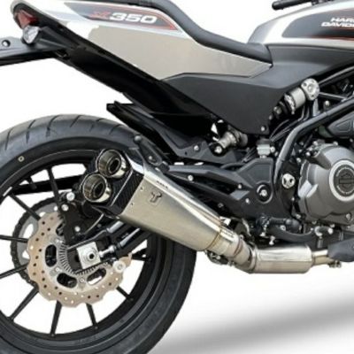 IXIL IXRACE X350 スリップオンマフラー M9 ヘキサゴン デュアルエンド シルバー