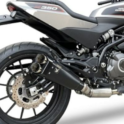 IXIL IXRACE X350 スリップオンマフラー M9 ヘキサゴン デュアルエンド マットブラック