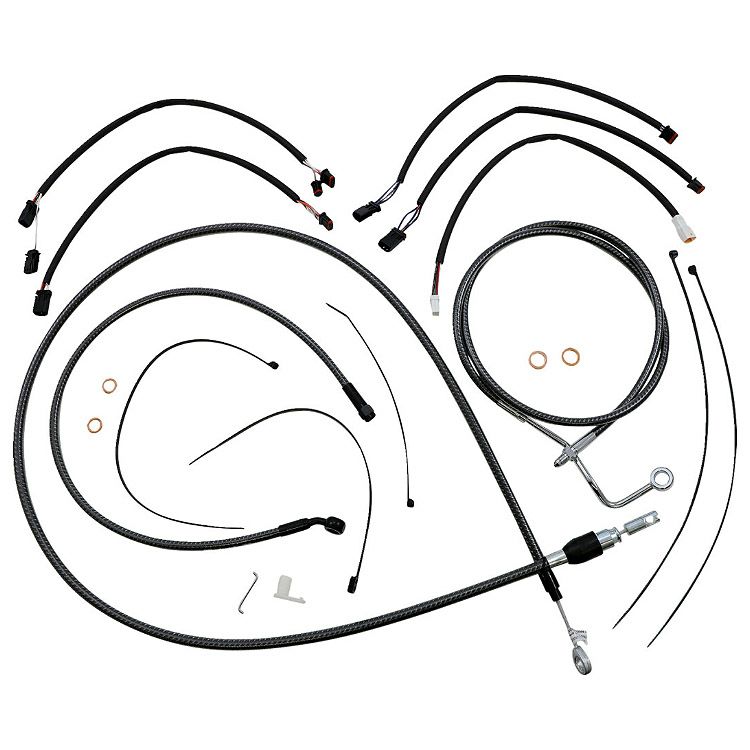 2021～2024 ロードキングスペシャル ハンドルバークイックインストールキット 15～17インチ用 (カーボンファイバー)