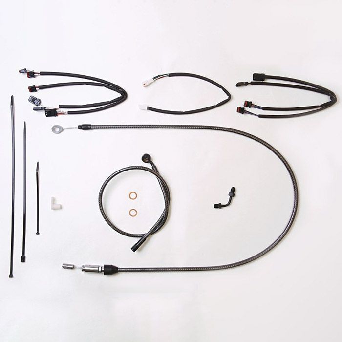  2021～2023 ストリートグライド、エレクトラグライド ハンドルバークイックインストールキット 15～17インチ用 (カーボンファイバー)