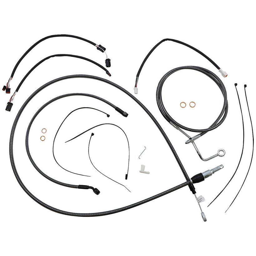 2021～2023 ロードグライド、ロードグライドリミテッド ハンドルバークイックインストールキット 15～17インチ用 (カーボンファイバー)