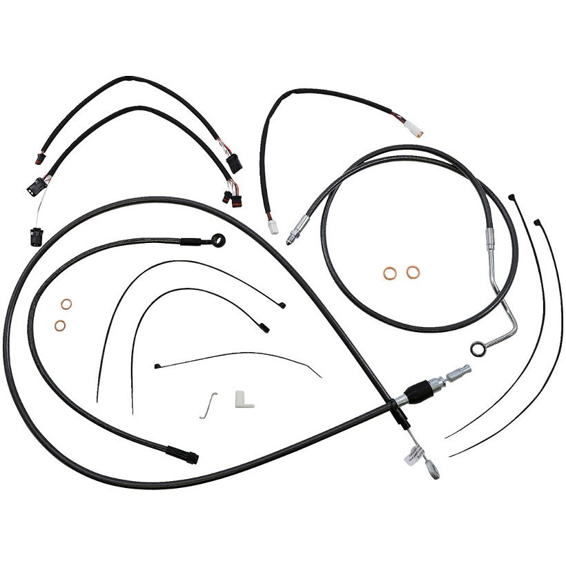 2021～2023 ロードグライド、ロードグライドリミテッド ハンドルバークイックインストールキット 15～17インチ用 (ブラックパール)