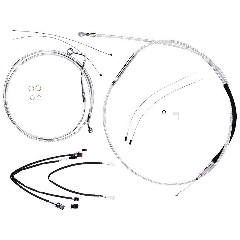 2021～2023 ロードグライド、ロードグライドリミテッド ハンドルバークイックインストールキット 15～17インチ用 (スターリングクロマイト)