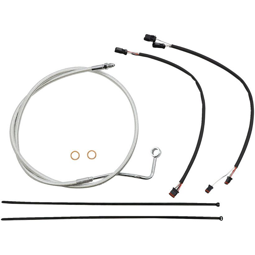 2021～2023 ロードグライド、ロードグライドリミテッド ハンドルバークイックインストールキット 12～14インチ用 (スターリングクロマイト)2