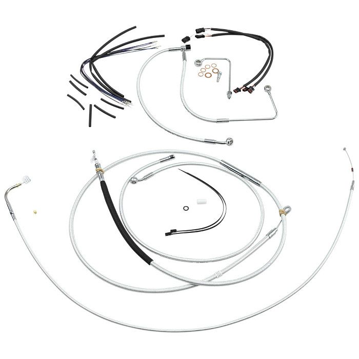  2017～2020 ストリートグライド、エレクトラグライド ハンドルバークイックインストールキット 15～17インチ用 (スターリングクロマイト)