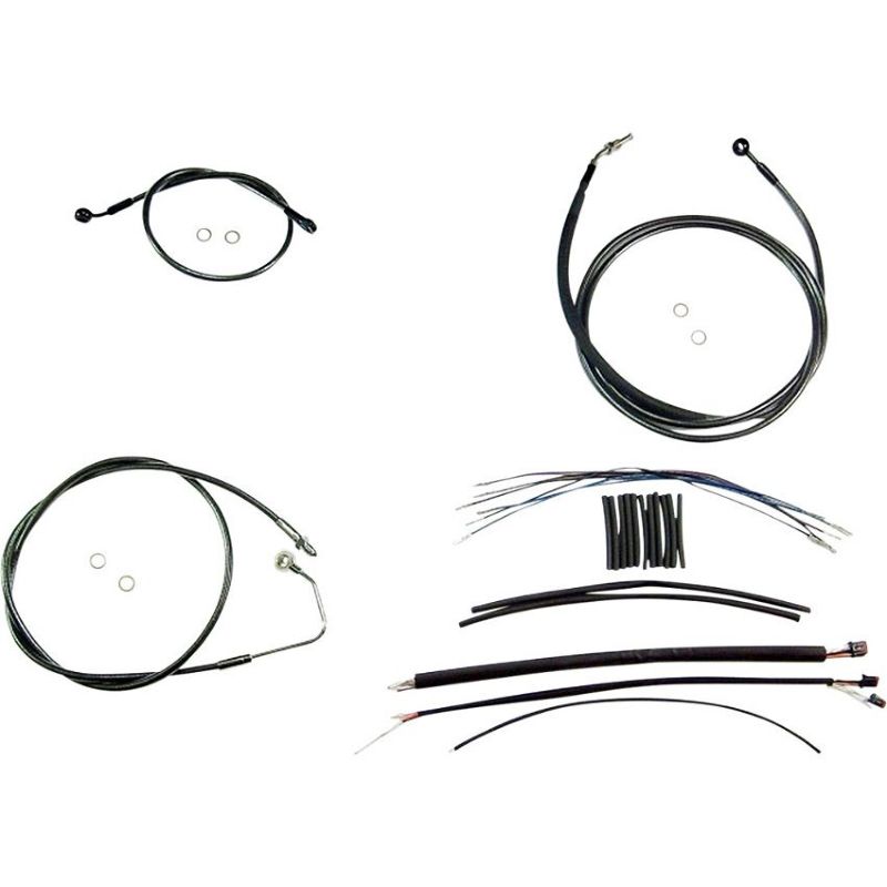  2017～2020 ストリートグライド、エレクトラグライド ハンドルバークイックインストールキット 12～14インチ用 (ブラックパール)