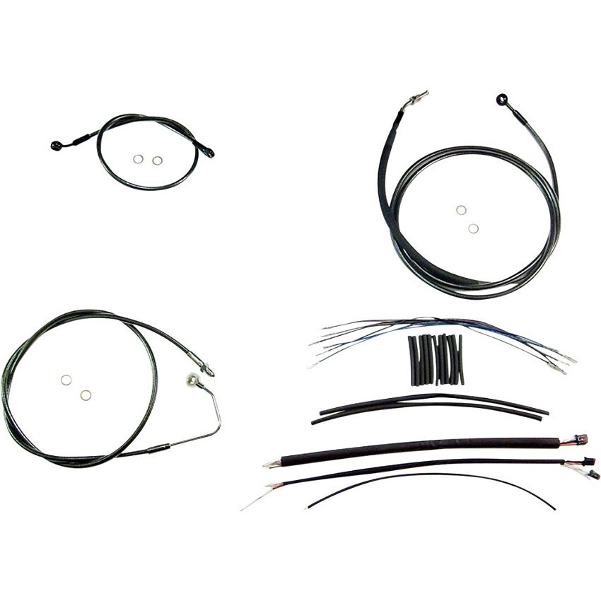  2017～2020 ストリートグライド、エレクトラグライド ハンドルバークイックインストールキット 12～14インチ用 (ブラックパール)