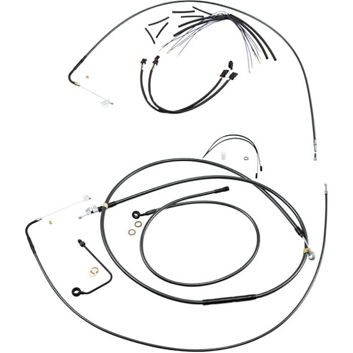 2017～2020 ストリートグライド、エレクトラグライド ハンドルバークイックインストールキット 18～20インチ用 (ブラックパール)