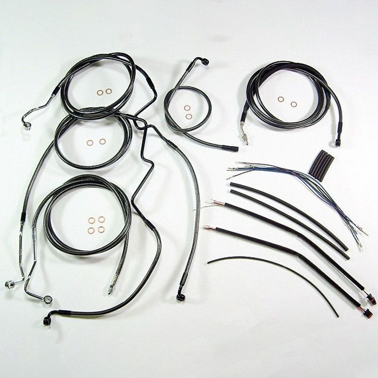 2017～2020 ストリートグライド、エレクトラグライド ハンドルバーインストールキット 15～17インチ用 (ブラックパール)