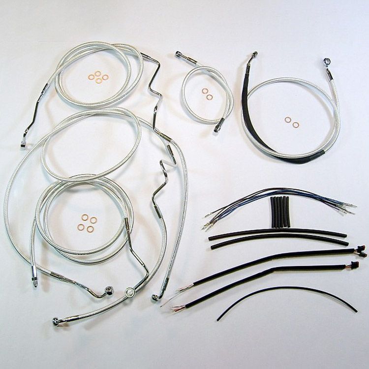  2016 ストリートグライド、エレクトラグライド ハンドルバーインストールキット 15～17インチ用 (スターリングクロマイト) 