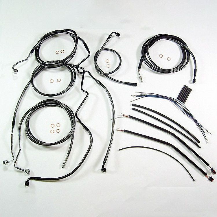 2016 ストリートグライド、エレクトラグライド ハンドルバーインストールキット 15～17インチ用 (ブラックパール)