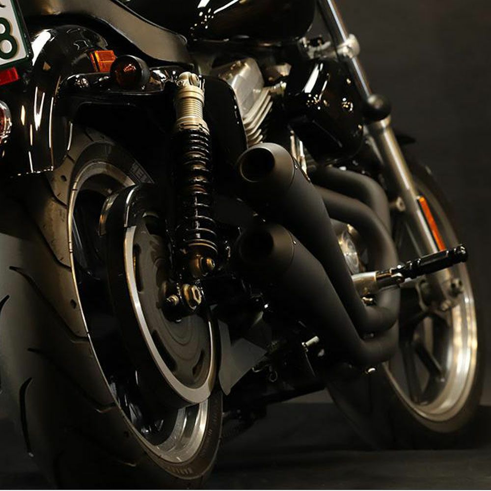 2014～2021 スポーツスター FTツインハンマー エキゾーストマフラー ブラック GLEAMING WORKS 