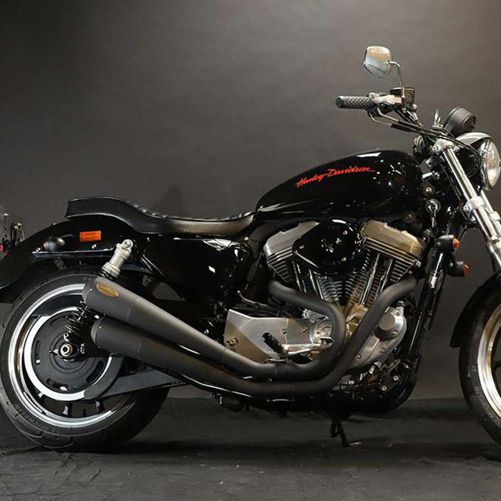  2007～2013 スポーツスター FTツインハンマー エキゾーストマフラー ブラック GLEAMING WORKS 