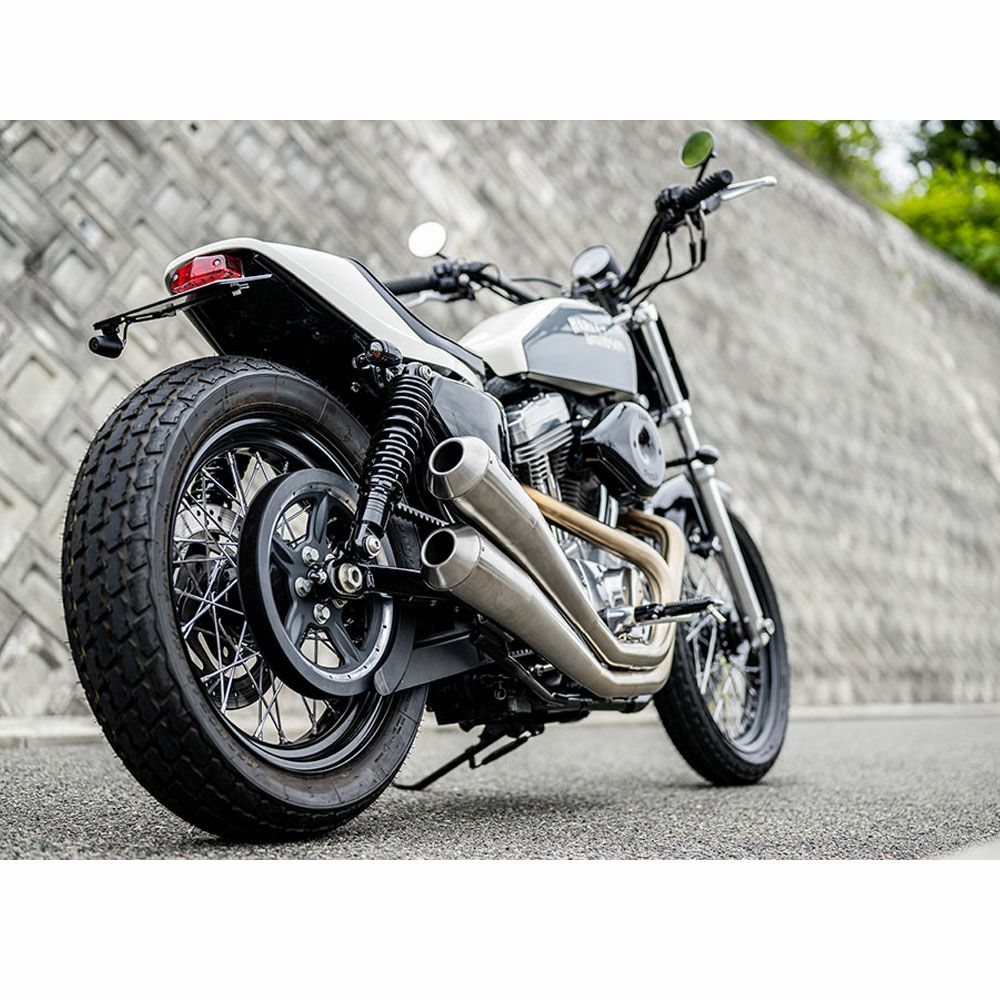 2004～2006 スポーツスター FTツインハンマー エキゾーストマフラー ヘアライン仕上げ GLEAMING WORKS