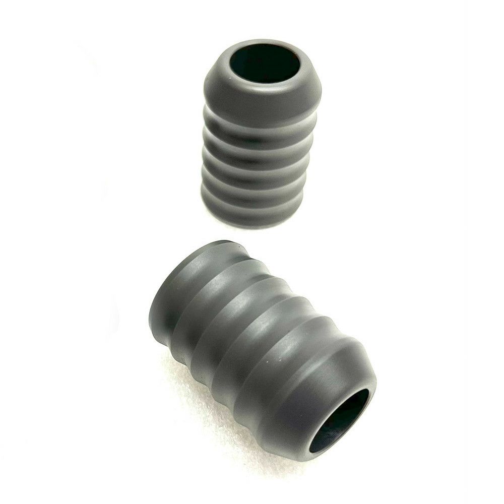 BUNG KING ハイウェイペグ クラッシュバー 交換用スライダー左右セット リブ・デザイン グレー