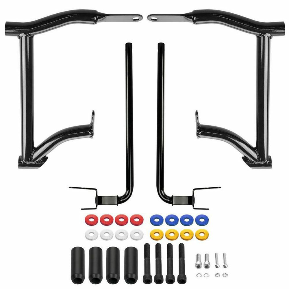  2014～2024 ツーリング ダブルバレル パフォーマンス サドルバッグガード ブラック Hog Workz